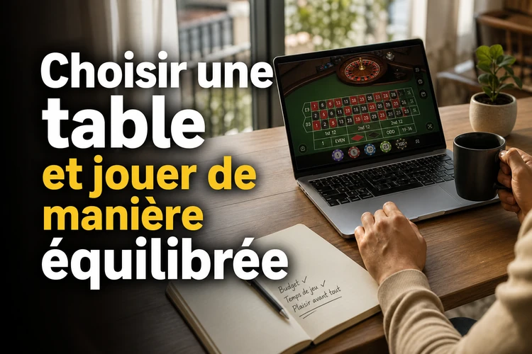 Choisir une table et jouer de manière équilibrée