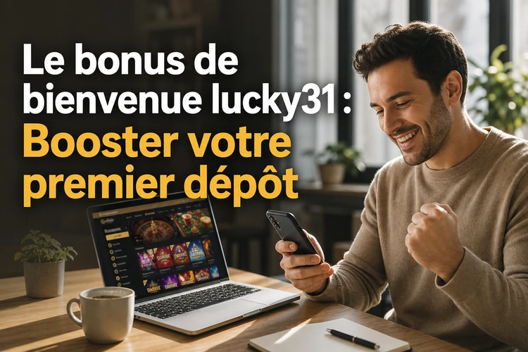 Le bonus de bienvenue lucky31: Booster votre premier dépôt